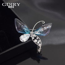 Blazing butterfly brooch 2021 new wave upscale womans temperament suit sweater jacket Dont pin chest flowers accessories