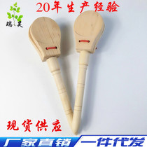  Special offer Spanish castanets Childrens percussion toys Wooden handle hand-cranked dance board Kindergarten early education castanets