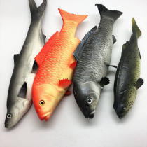 Simulation fish model food pu fake fish goldfish crucian carp koi fish model child toy supermarket vegetable small sea fish