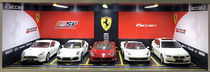 Ferrari simulation AR supersports car garage underground parking models scene toy dust proof box 1 18
