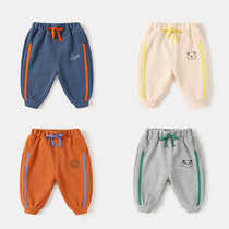 Baby spring and autumn casual pants loose baby sports pants baby trousers male spring Korean pants girls spring clothes