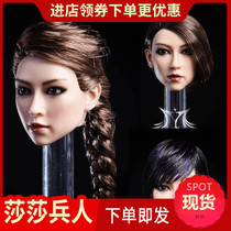 Spot YMTOYS 1 6 female soldiers puppet female head carving YMT020 ya hair transplant Asian beauty