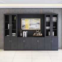 Office Filing Cabinet Floor Wooden Bookcase Minimalist Dossier Cabinet Information Cabinet Confidential Cabinet Office Cabinet