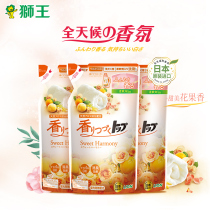 Lion King Japan imported long-lasting fragrance soft care machine laundry detergent flower and fruit fragrance supplementary replacement 690g * 3 bags