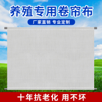 Custom-made pig farm Cattle farm Sheep farm Chicken coop farm Roller curtain thickened white canvas cold and windproof warm tarpaulin