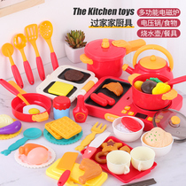 Baby cooking toy set 2 girls birthday gift kitchen simulation kettle high pressure pot 5 years old girl 3 a 9