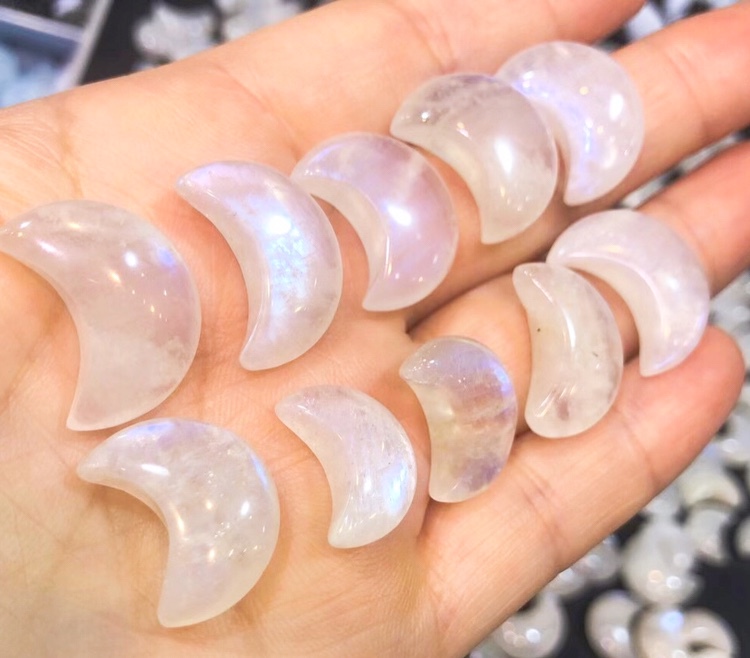 Natural Blue Moonlight Star Moon Loose Stone Pentagram Pendant DIY Braided Rope Bracelet Necklace Earring Accessories Blue Light Natural Blue Moonlight Star Moon Loose Stone Pentagram Pendant DIY Braided Rope Bracelet Necklace Earring Accessories Blue Light