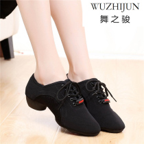 Latin Dance Shoes Lady Adults Oxford Cloth Dance Shoes Sailors teachers Shoe bodies Training Ballroom Dancing Shoes