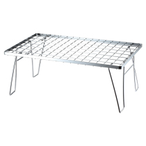 Coleman outdoor self-driving rack picnic folding table simple stainless steel with bamboo and wood barbecue table car