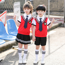 Gift cotton socks kindergarten Garden clothes summer suits primary school uniforms children English cotton class clothes sportswear