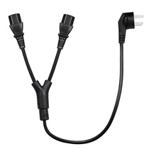 Pure copper one to two power cord one to two pin word three-hole desktop host box National standard computer core with plug double head