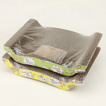 Corrugated paper cat scratching board Cat toy Sofa type water mill cat scratching board send catnip cat claw toy