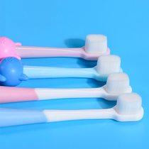  Childrens toothbrush soft hair 1-2-3-4-6 years old 5 toddlers baby teeth oral cleaning baby cartoon one and a half years old ultra-fine