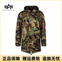  American ALPHA alpha industrial spring and autumn thin modern fishtail hooded windbreaker tide jacket