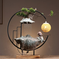 Chinese creative circulating water making money Fountain decoration Home Living room Office desktop Housewarming opening gift