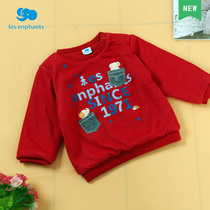 Libaby room childrens fashion cotton cotton T-shirt male and female children Base shirt children cartoon new winter coat