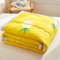 High-end cotton silky thin summer single bed naked sleep summer cool girl girl durable removable single piece