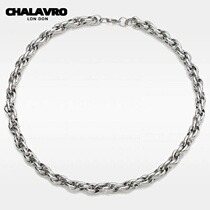 Cuban chain Necklace light luxury niche male hip hop female chain Necklace Twist Cuban Necklace