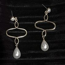 Broken heart antique collection twisted punk earrings set