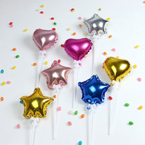 Creative Balloon Balloon Ball Ball Cake Decoration Plugin Balloon Birthday Balloon Love Star Aluminum Film Balloon