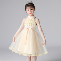 2021 Summer princess dress Catwalk dress Lace girl childrens clothing Performance dress Host piano dress for girls