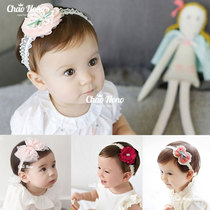 Korean baby hair band female baby lace flower floral headdress children hair accessories newborn photo dress Princess hair hoop