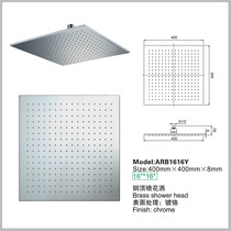 Full copper 40x40cm top spray Home Hotel Hotel B & B bathroom ceiling ceiling ceiling 16 inch shower nozzle