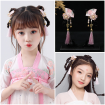 Girls hair accessories Ancient style Hanfu Cheongsam Temperament Tassel Headwear 2021 New Children Chinese Style hairclip Head Jewelry