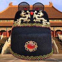Han Dynasty Tang Dragon Hat Han Dynasty Emperor hat Han Dynasty Tianzi Hat Performance accessories Icon flat-topped crown Costume performance hat