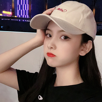 chic spring summer day series Soft Sister Han version Duck Tongue Shade letter embroidery 100 lap soft top baseball cap Mens tide