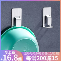 304 stainless steel washbasin holder wall-mounted non-perforated wall-mounted toilet bathroom toilet home toilet storage