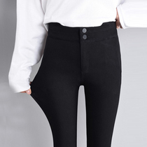 Black pants womens 2020 new spring and autumn high waist leggings women wear elastic thin pencil small feet long pants