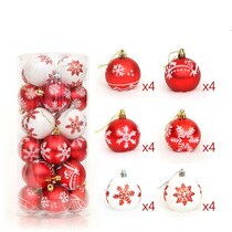 New 24pcs 6CM Christmas Balls Tree Xmas Ornaments Decoration