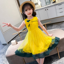 2020 new Korean girls sleeveless vest dress Western princess dress childrens fashion skirt girls summer clothes