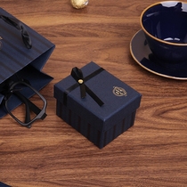 Fang Senyuan Exquisite packaging gift box Simple business stripe British style gift box Mini carton