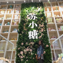 Green wall decoration door head simulation plant wall background wall Plastic lawn flower wall background wall Vertical green wall