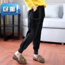 Girls velvet pants 5 late autumn and winter 6 loose trousers 7 outer◆custom◆Wear 8 casual pants 9 female children ten