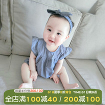 Female Baby Conjoined Clothes Autumn Summer Clothing Baby Boy Newborn 0 Outer Suit 3 Tennis Red 6 Months 1 Year Old For Outfits