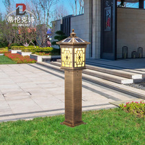 Solar Straw Terrace Light Outdoor Waterproof Cell Garden Villa walkway Courtyard Led Outdoor Chinese Retro Street Lamp