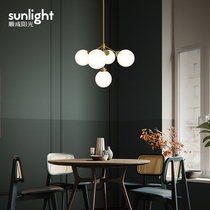 Nordic chandelier Creative personality ins Living room lighting Minimalist Dining room chandelier Bedroom lighting Net red branch chandelier