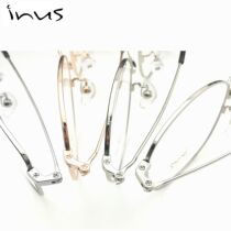  Glasses frame literary household fashion myopia full frame metal mens and womens irus still color glasses frame with lens mirror box