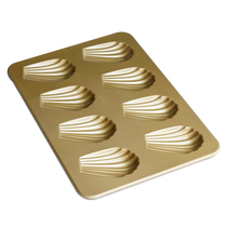 Positive Golden eight-connected Madeleine shell mold