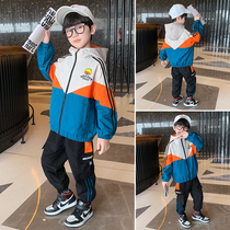 Boys autumn suit 2021 New style spring and autumn children autumn children Sports handsome boy Autumn Tide