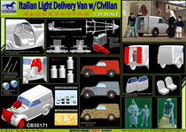 Weijun model CB35171 1 35 willlight duty wagon with civilian group