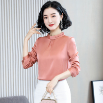 Spring wear 2021 New Fashion spring high-end shirt ladies long sleeve mulberry silk chiffon jacket foreign-style small shirt