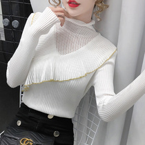 Knitted base shirt 2020 Autumn and Winter new high collar age age slim slim long sleeve pullover sweater top