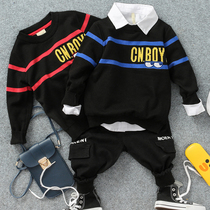 Tide children autumn clothes New sweater childrens foreign style eyes embroidered pullover boys baby knitwear tide