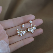 s925 Pure Silver Needle Earrings 2021 New Tide Retro Superior Sense Seashells Floral Earrings With Female Temperament 100 lap