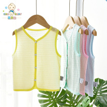Baby vest summer thin 1 baby cotton small waistcoat wearing childrens vest cardigan horse spring 3 years old