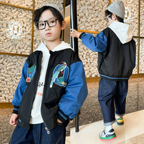 Childrens clothing boy coat 2021 new autumn children Korean version of the childrens jacket coat foreign Spring Autumn Tide clothes